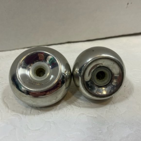 VTG Kirk Pewter by Hanle Salt & Pepper Shakers Pear Apple - Picture 6 of 8